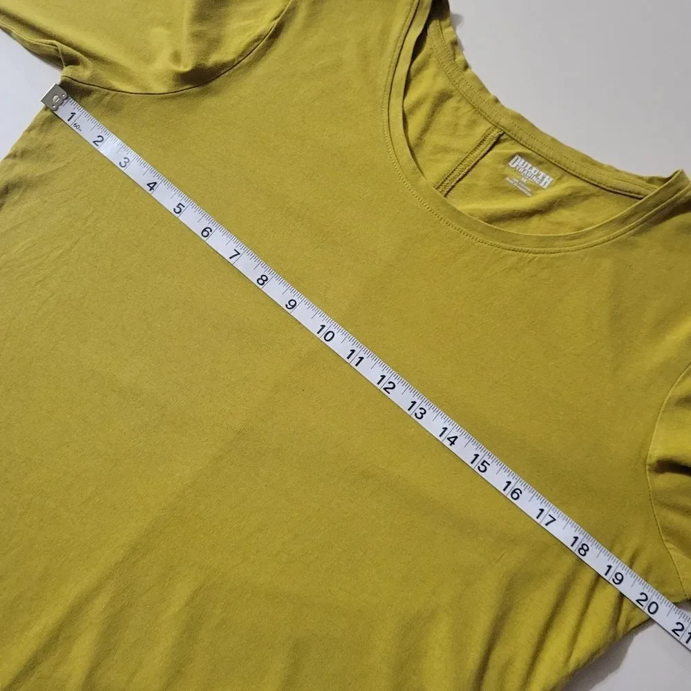 Duluth Trading Co. Women's Lemon Gold Longtail T® Scoopneck Long-Sleeve Top